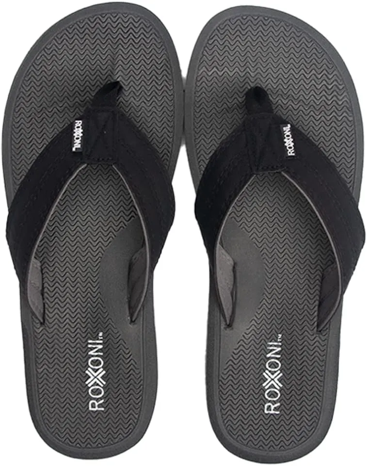 Roxoni Mens Thong Flip Flops Beach/Pool Outdoor Sandals
