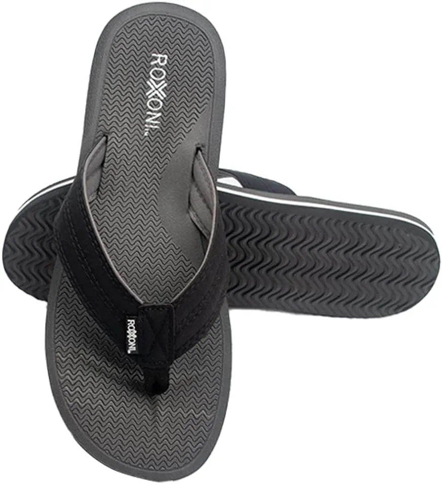 Roxoni Mens Thong Flip Flops Beach/Pool Outdoor Sandals