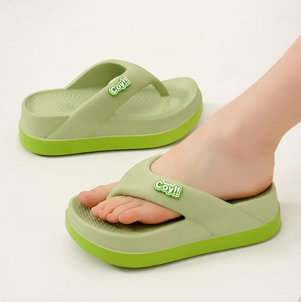 Rungion Womens Cute Flip Flops Slipper Comfort Walking Thong Sandals with Arch Support Slip On Indoor Outdoor for Summer Beach