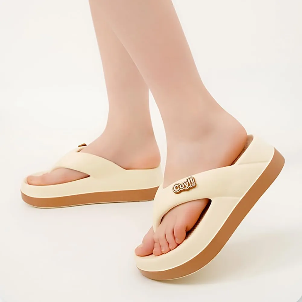 Rungion Womens Cute Flip Flops Slipper Comfort Walking Thong Sandals with Arch Support Slip On Indoor Outdoor for Summer Beach