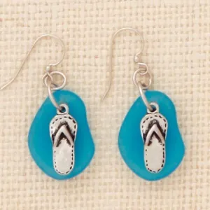 Sandals Earrings (Turq.)