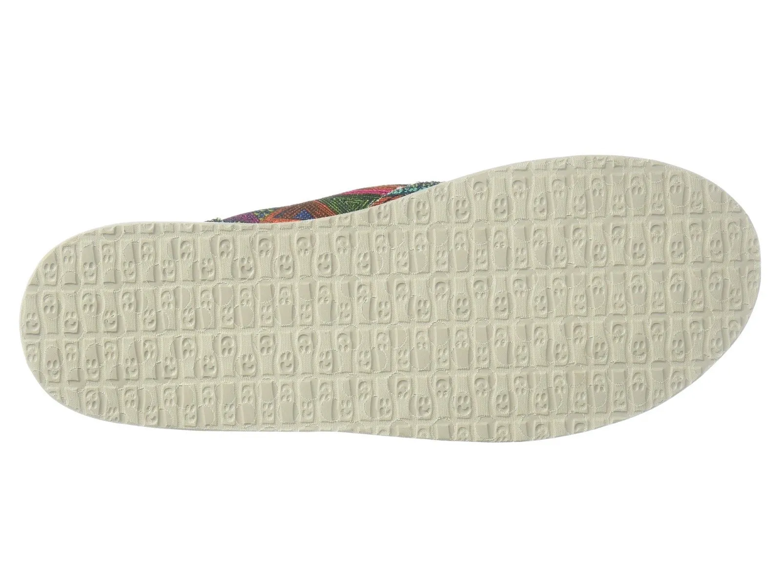 Sanuk Donna Multicolor Geo Stripes Loafer Flat Comfort Casual Womens Shoes 1020251-MGST