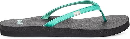Sanuk Women's Yoga Joy Flip-Flop Sandals – Lightweight Cushioned Thong Sandals with Real Yoga Mat Footbed and Soft Lining for All-Day Comfort