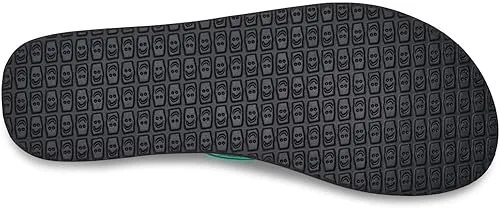 Sanuk Women's Yoga Joy Flip-Flop Sandals – Lightweight Cushioned Thong Sandals with Real Yoga Mat Footbed and Soft Lining for All-Day Comfort