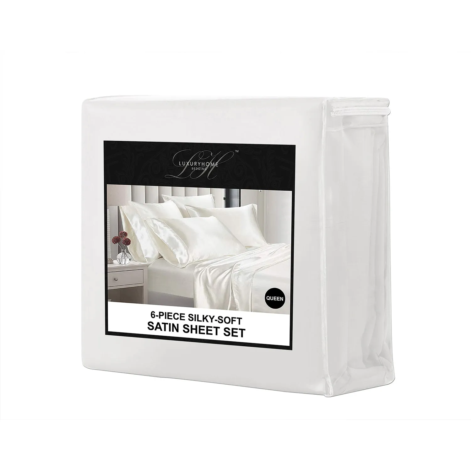 Silky-Soft Satin Sheet Set (4-Piece)