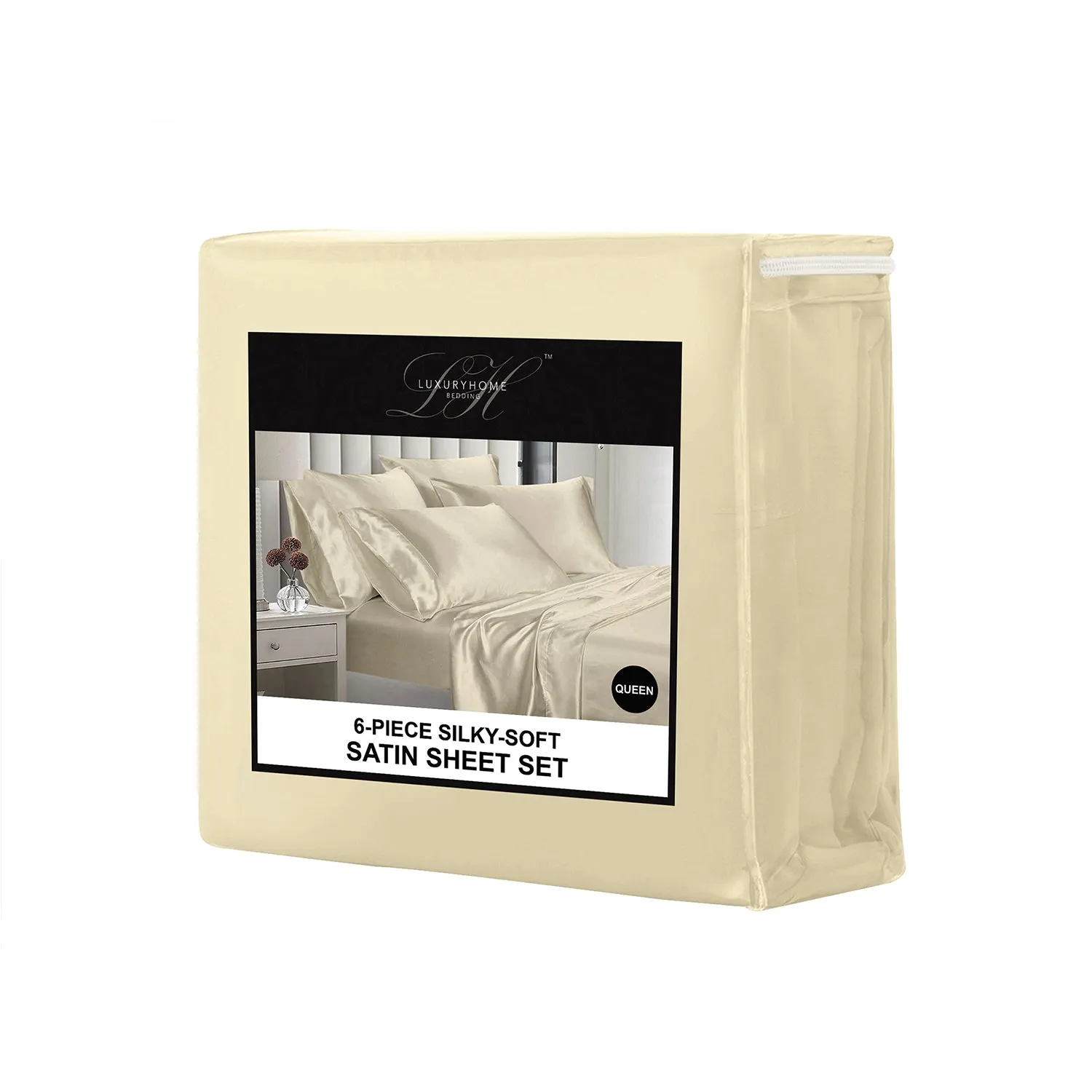 Silky-Soft Satin Sheet Set (4-Piece)