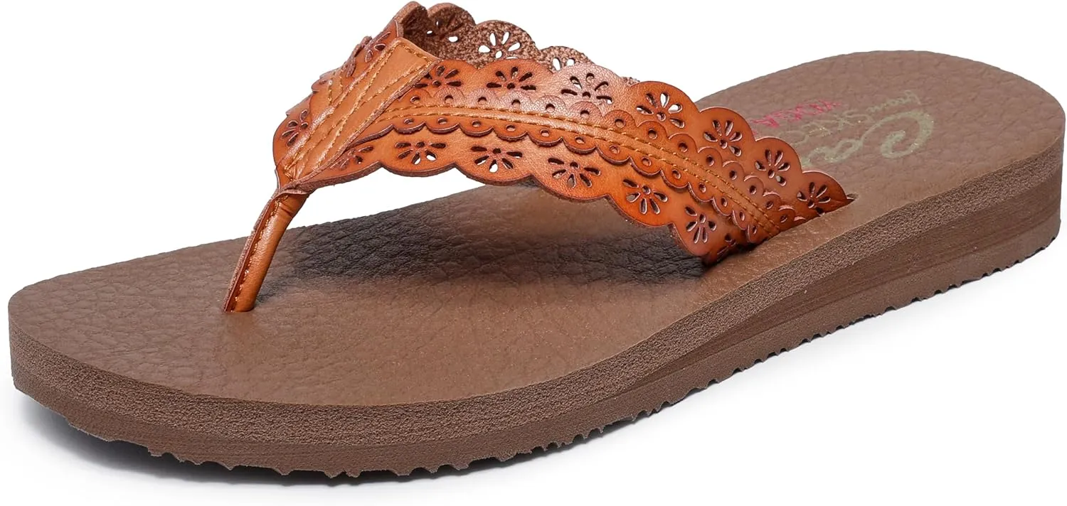 Skechers Women's Meditation-Catching Sun Flip-Flop