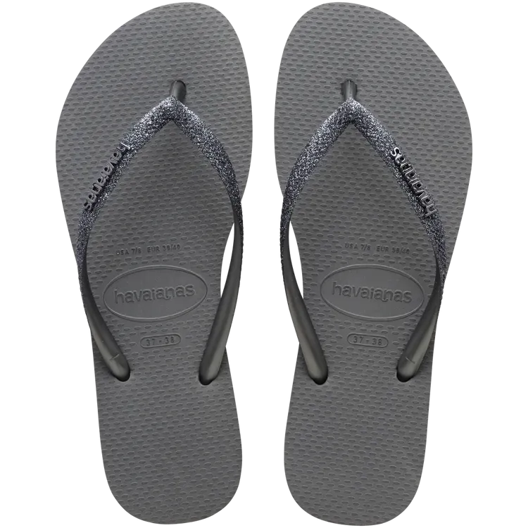 SLIM GLITTER II SANDAL-BLACK/DARK GREY
