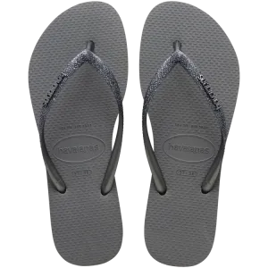 SLIM GLITTER II SANDAL-BLACK/DARK GREY