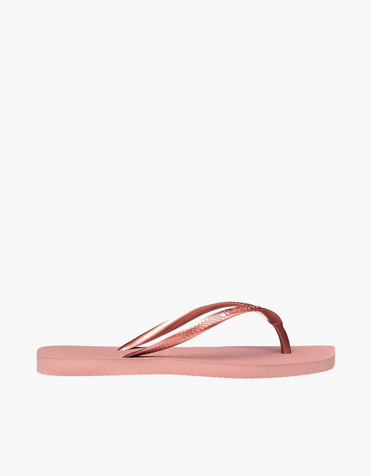 Slim Square Solid Jandals - Crocus Rose