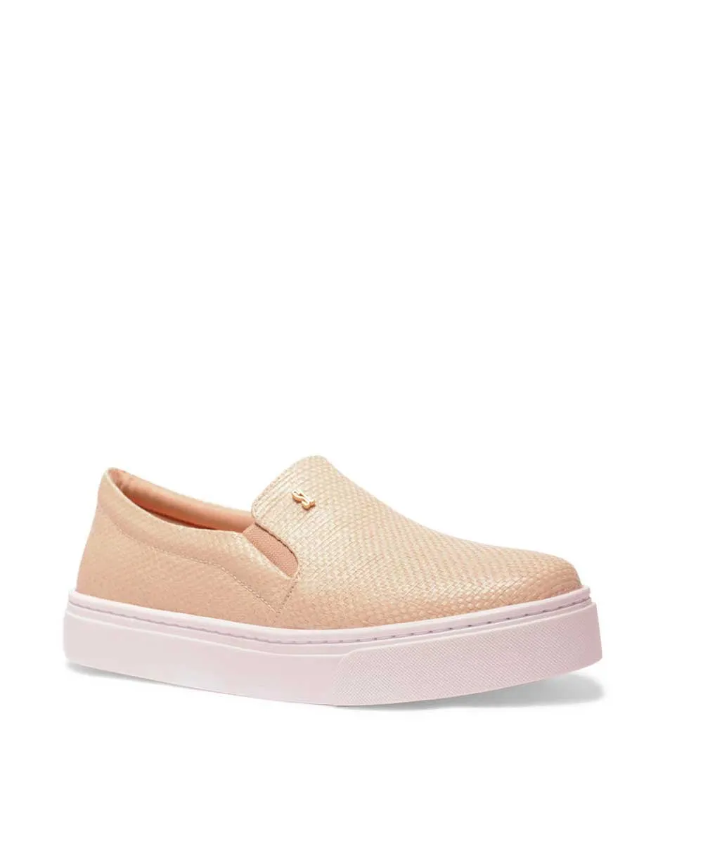 Slip On Santa Lolla Bege Sola Baixa