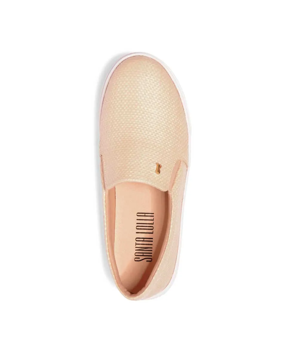 Slip On Santa Lolla Bege Sola Baixa