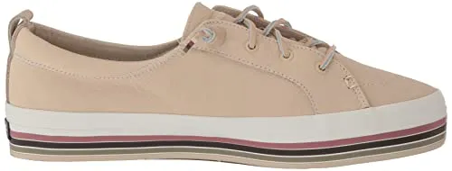 Sperry Women's Crest Vibe Platform Sneaker, Cream Stripe, 11