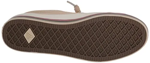 Sperry Women's Crest Vibe Platform Sneaker, Cream Stripe, 11