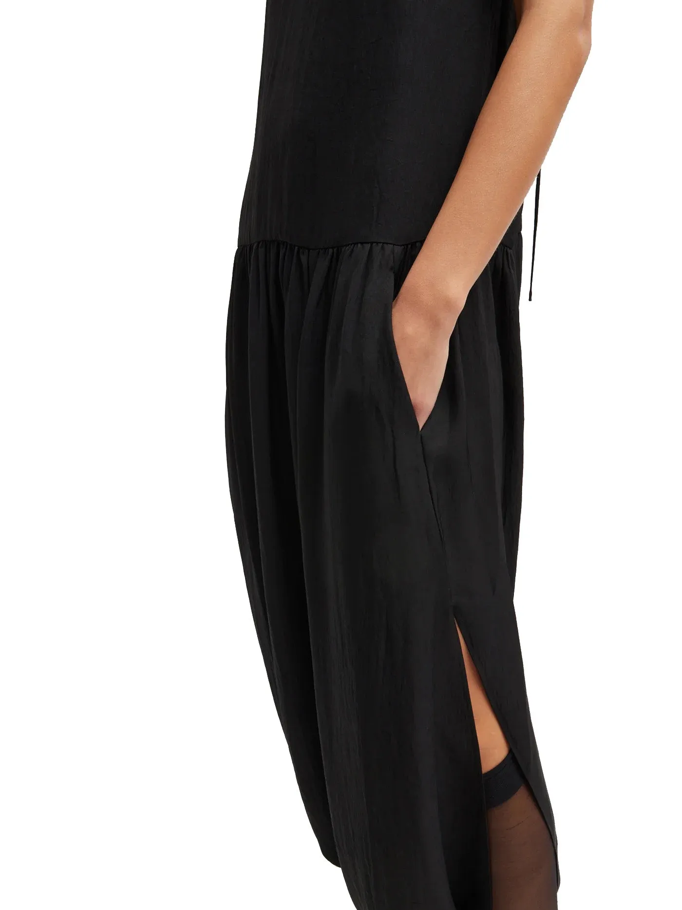 Spring Acetate Strappy Jalouise Dress