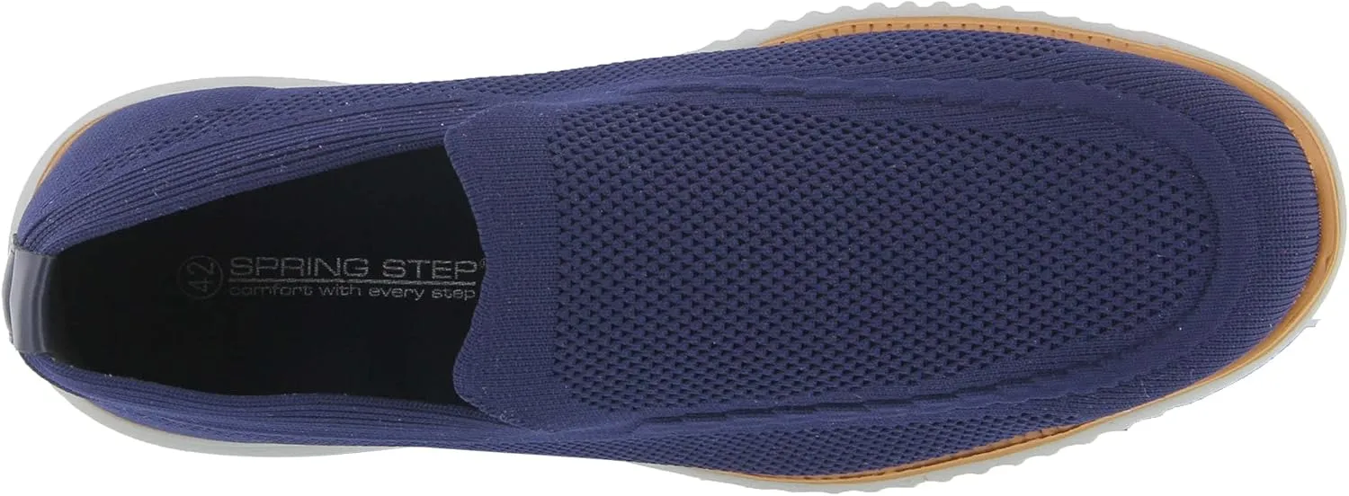 Spring Step Anders Mens Slip-On Shoes - Comfortable Loafer Shoes with Full Length Insole - Lightweight Casual Loafers for Men