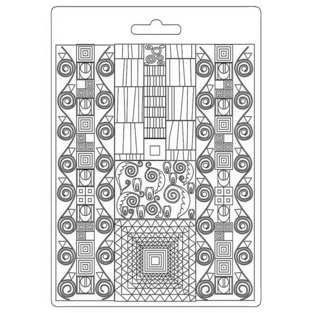 Stamperia -  Texture Impression - Soft Mould A5 - Klimt Patterns*