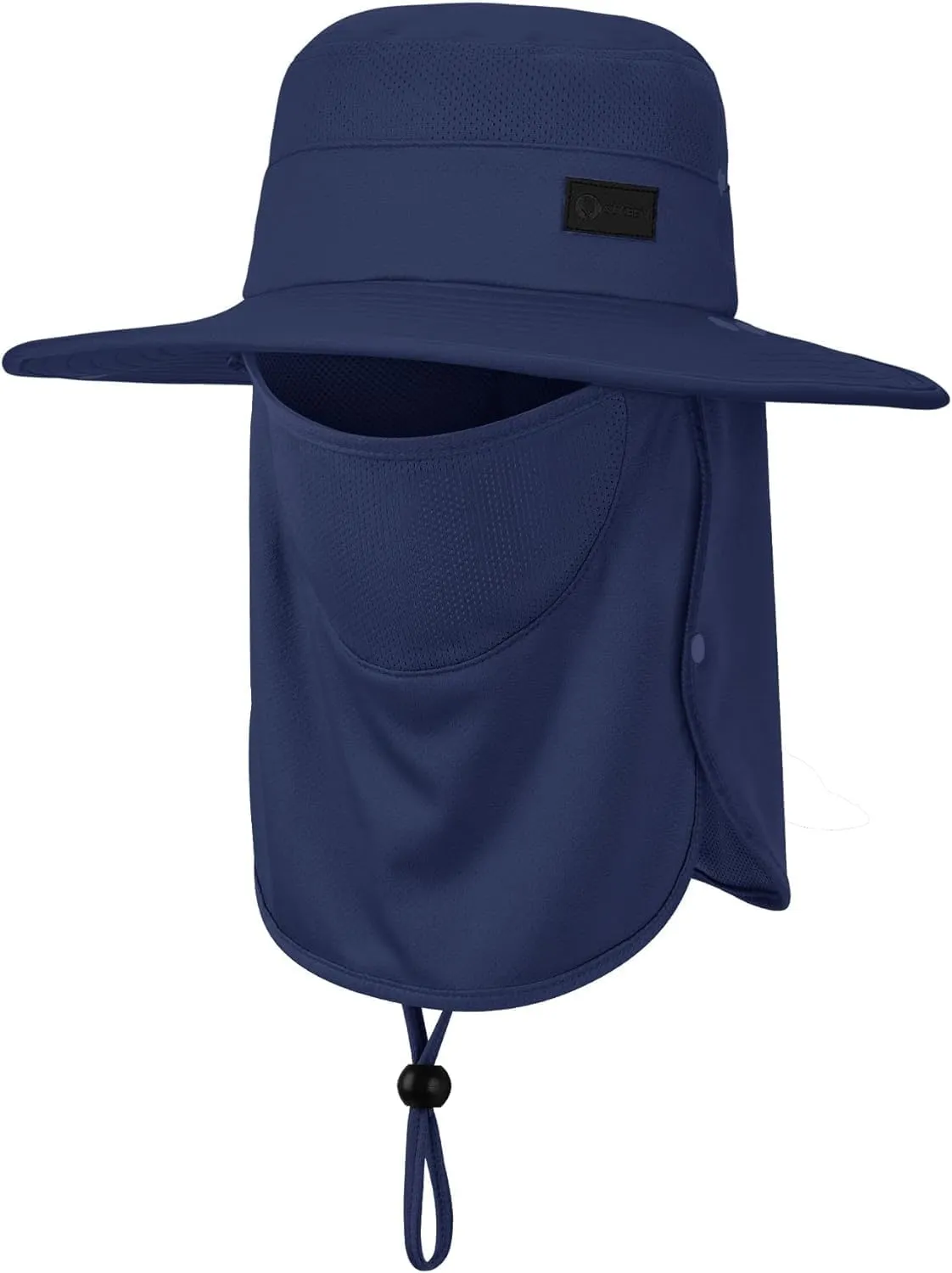 Sukeen Fishing Hat for Men Women, Wide Brim Outdoor UPF 50  Sun Protection with Detachable Neck Flap and Face Mask