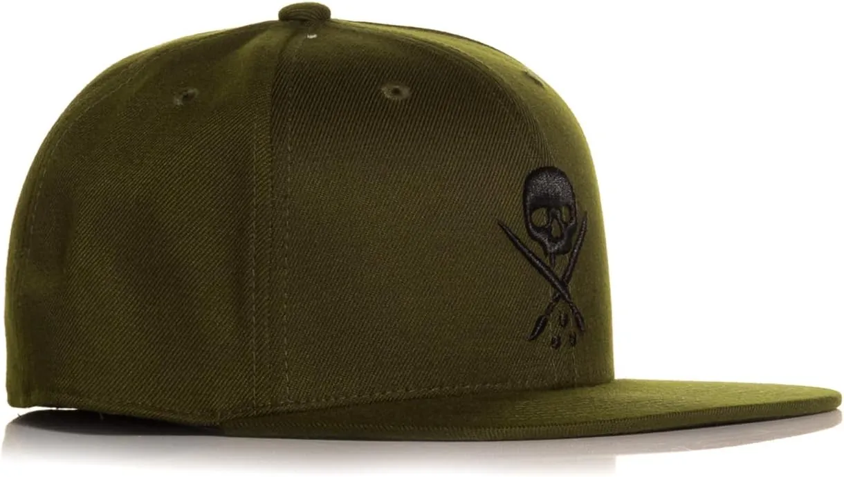 Sullen Badge Fitted Tattoo Lifestyle Logo Flat Bill Hat