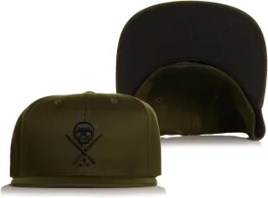 Sullen Badge Fitted Tattoo Lifestyle Logo Flat Bill Hat