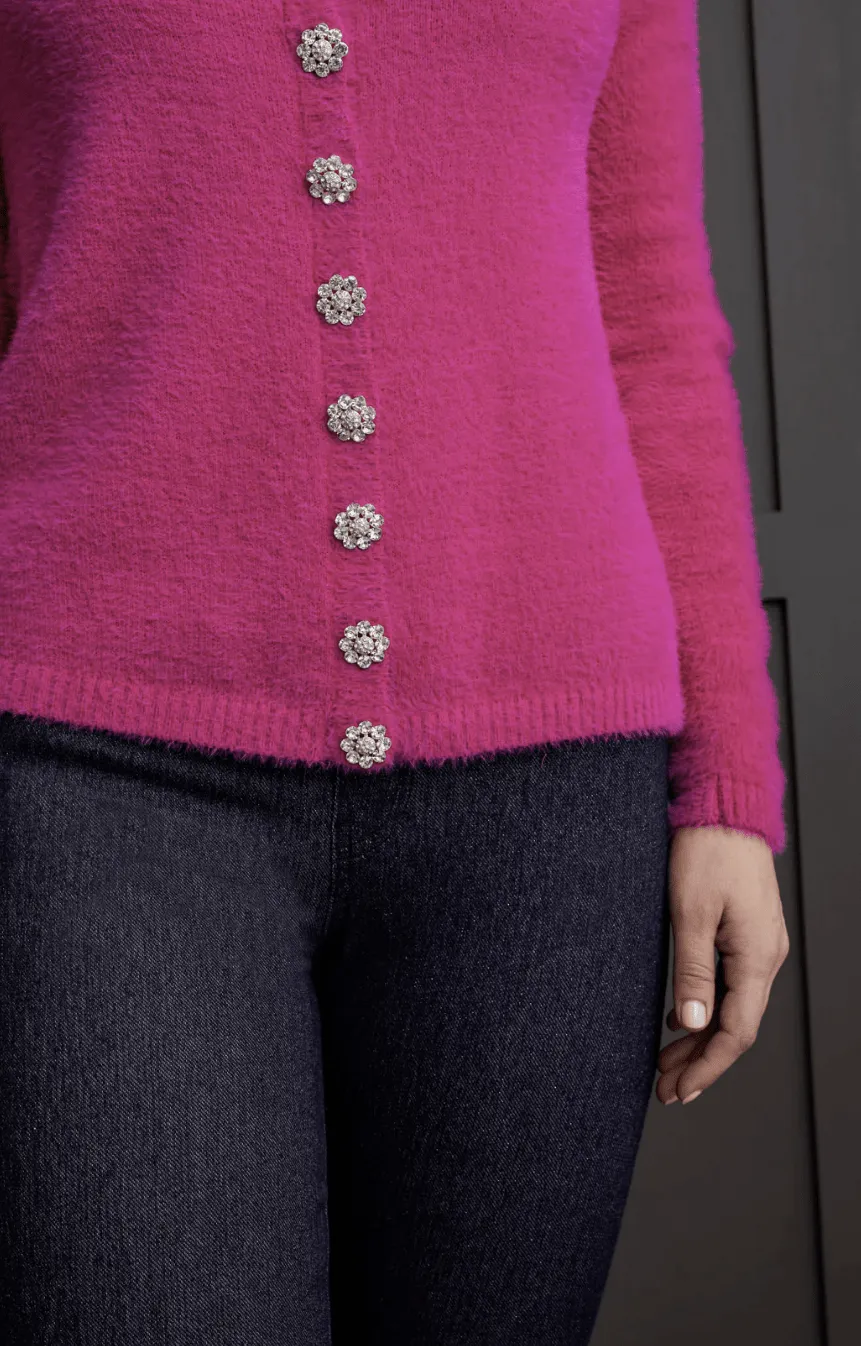 Sweater Cardigan With Fancy Buttons