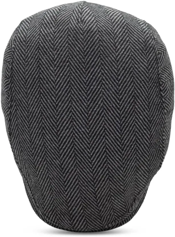The Original UFC Single Panel Boston Scally Cap - Flat Cap Fitted Hat for Men - Grey