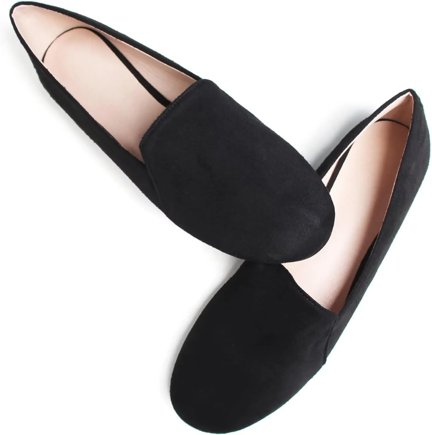 TN TANGNEST Slduv7 Women's Fashion Ballet Flats Pointed Comfortable Slip on Flat Dress Shoes