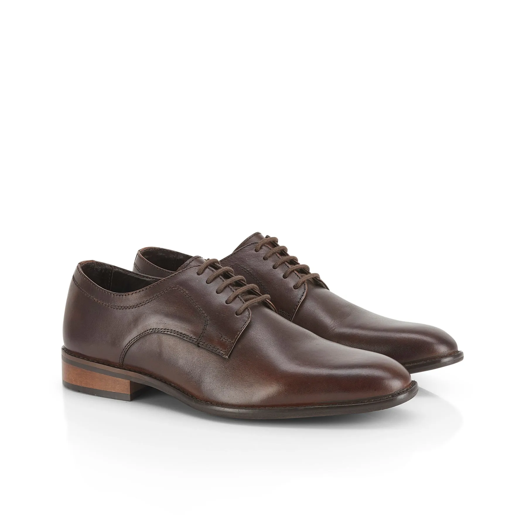 Todd Men's Derby Shoes - Brown