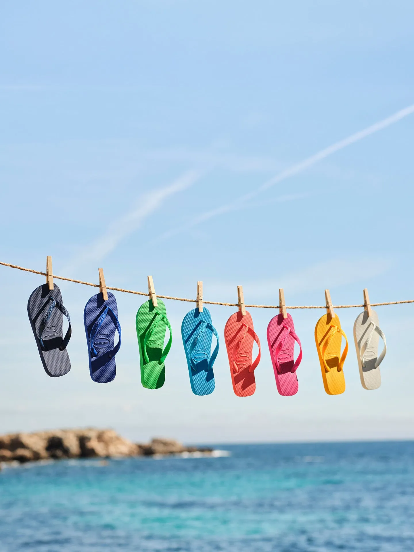 Top flip-flops, black