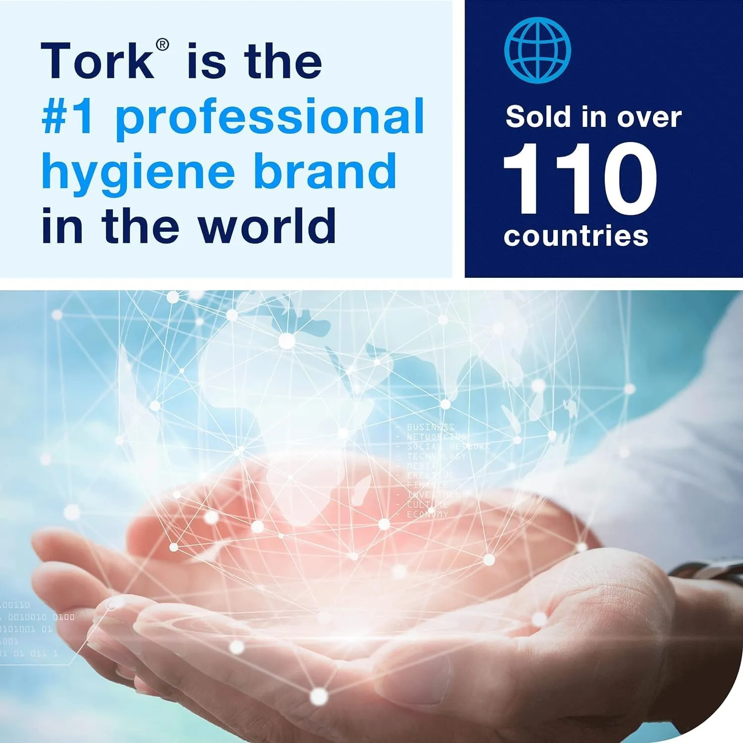 Tork Advanced Facial Tissue White Soft, Gentle 2-Ply, F1 Dispenser Compatible 30 Boxes x 100 Tissues (TF6810)