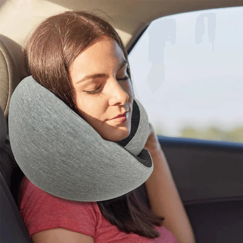 Travel Neck Pillow Non-Deformed Airplane Pillow Travel Neck Cushion Durable U-Shaped Travel Memory Cotton Nap Neck Pillow