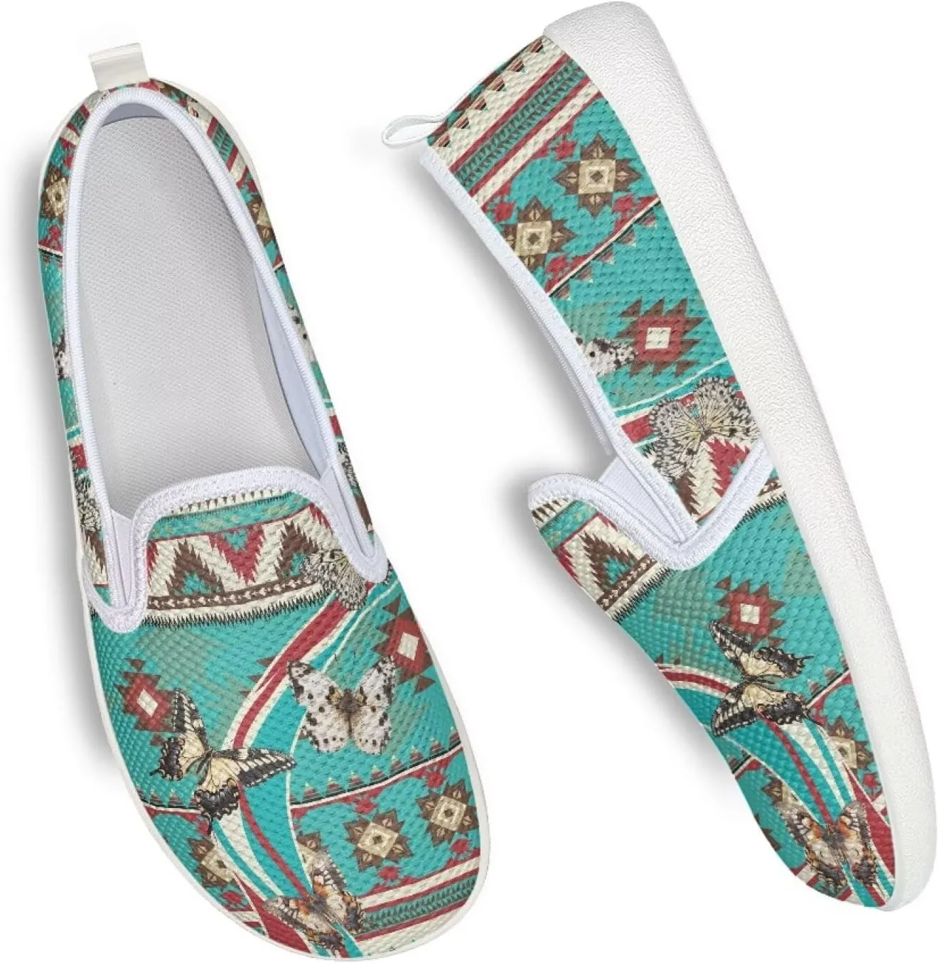 Trendy Womens Flats Shoes Ethnic Style Casual Shoes for Women Slip On Shoes