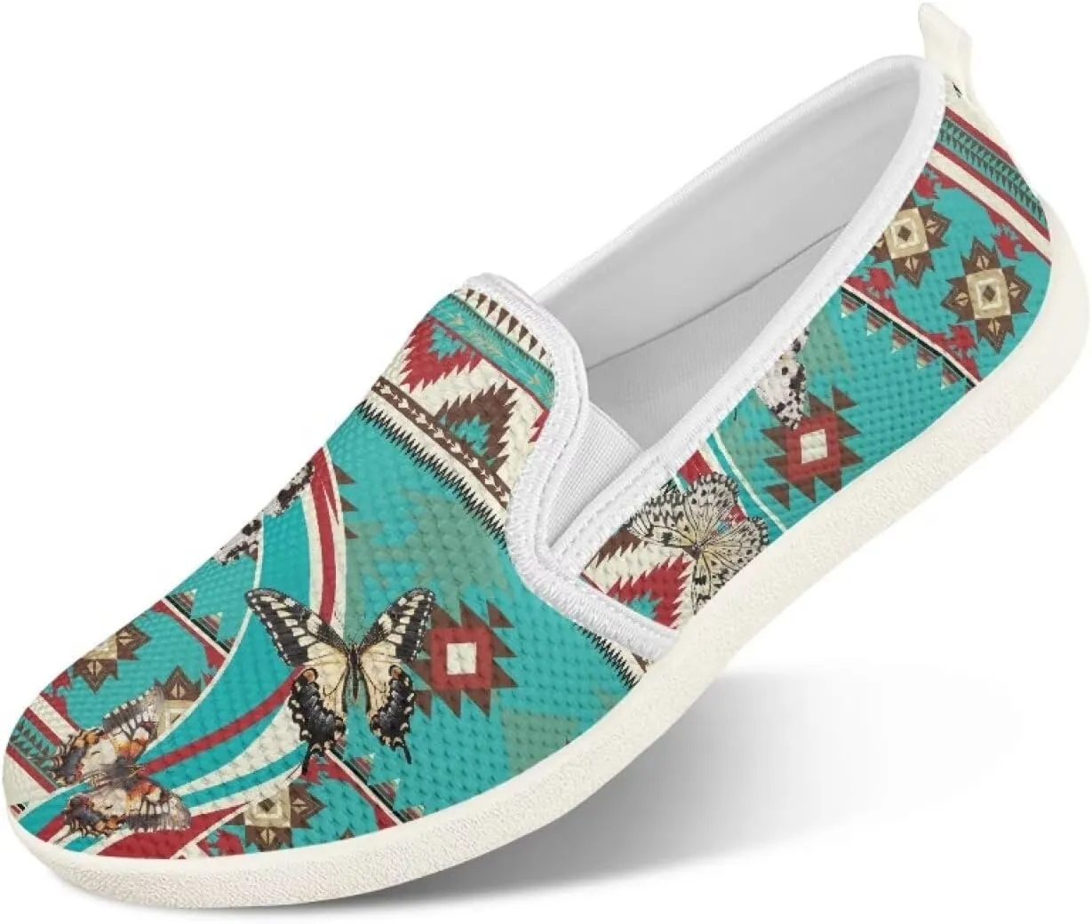 Trendy Womens Flats Shoes Ethnic Style Casual Shoes for Women Slip On Shoes