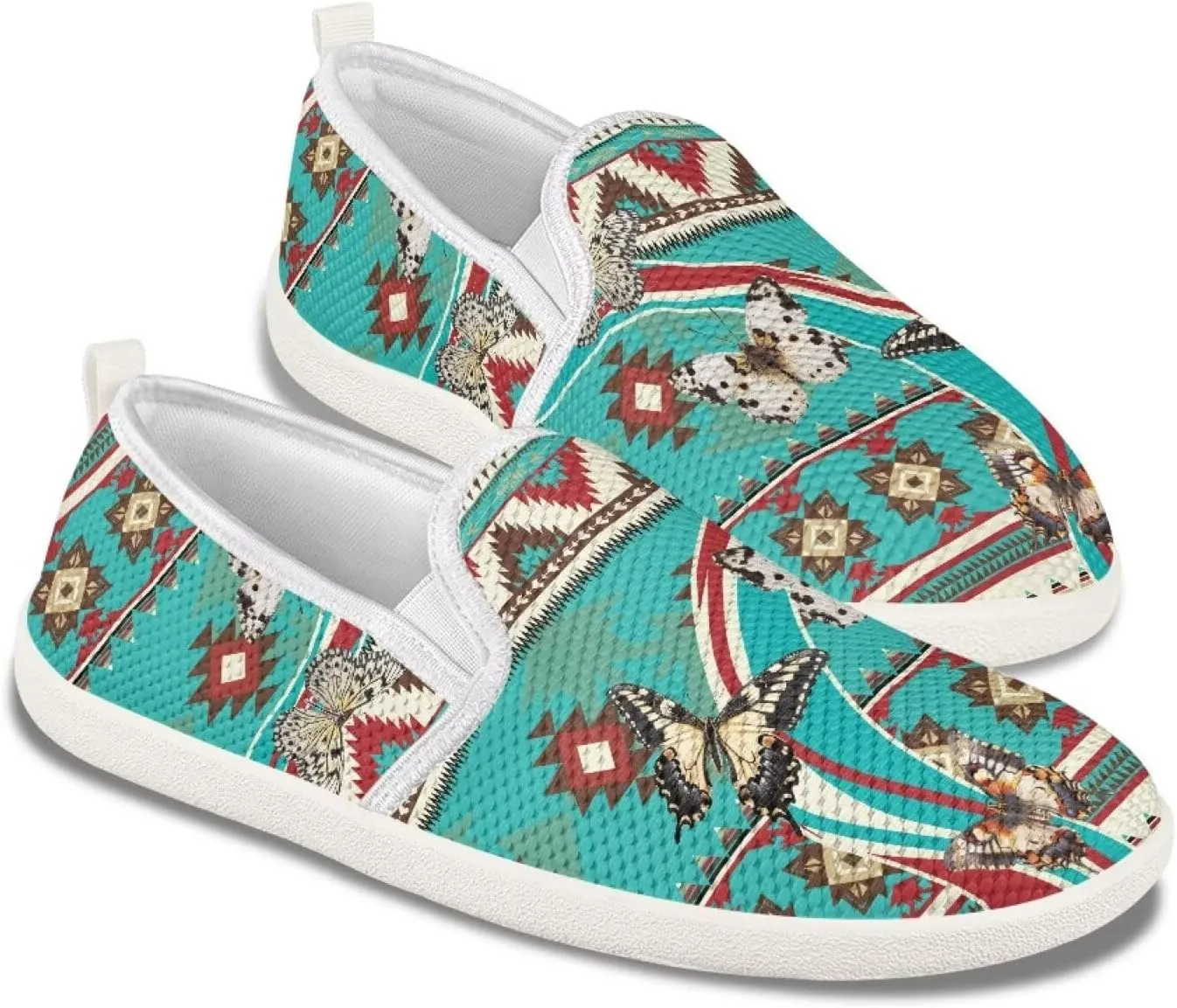 Trendy Womens Flats Shoes Ethnic Style Casual Shoes for Women Slip On Shoes