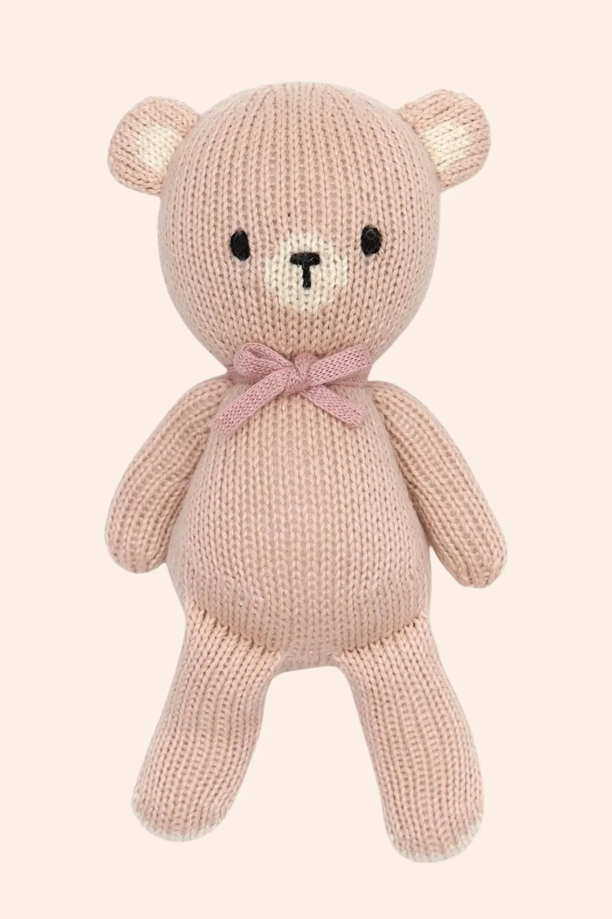 Tun Tun - The Baby Bear - Light Pink & Dusty Rose