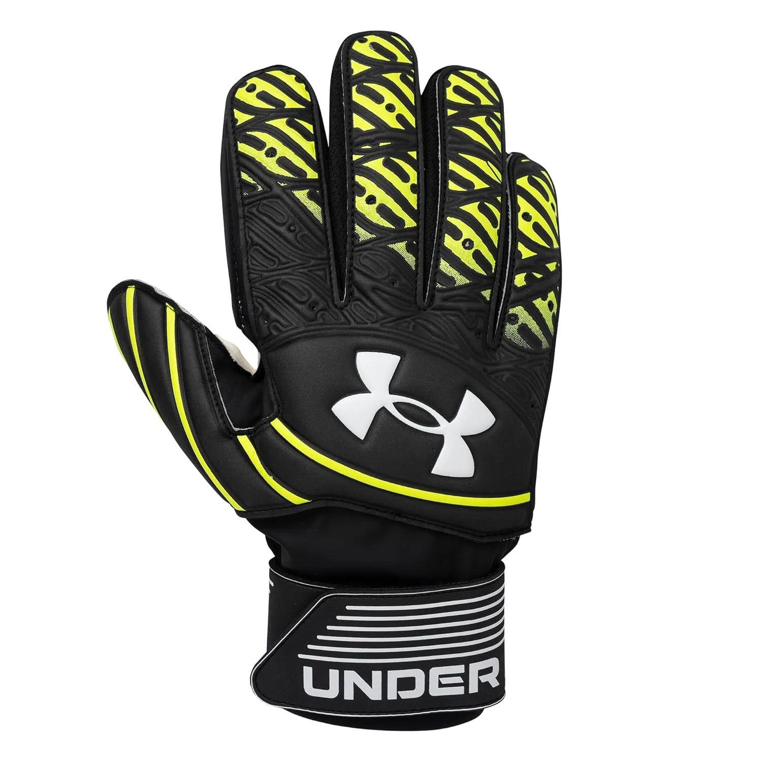 Under Armour UA Magnetico Pro Goalkeeper Gloves Black/High Vis Yellow 9