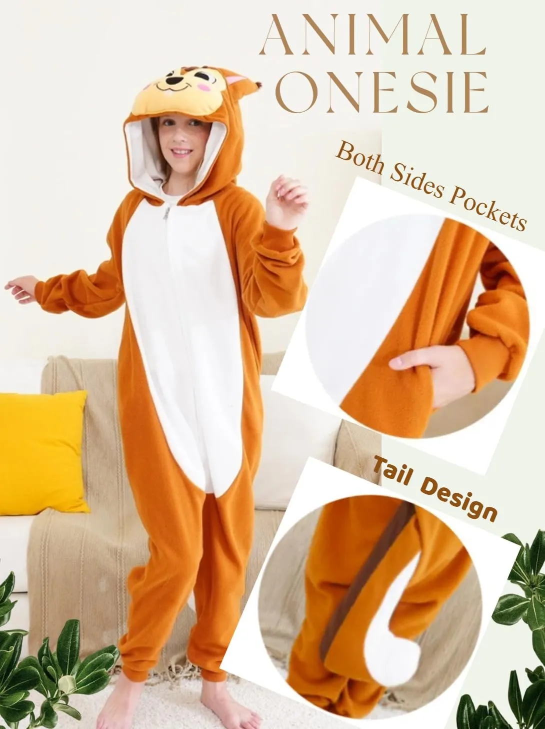 Unisex Kids Onesie Animal Cosplay Costume Pajamas Halloween Christmas Cartoon Sleepwear Children Jumpsuit