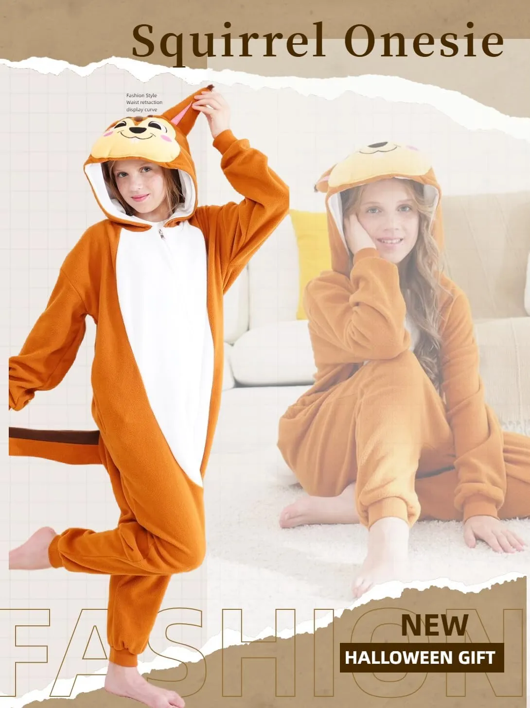 Unisex Kids Onesie Animal Cosplay Costume Pajamas Halloween Christmas Cartoon Sleepwear Children Jumpsuit