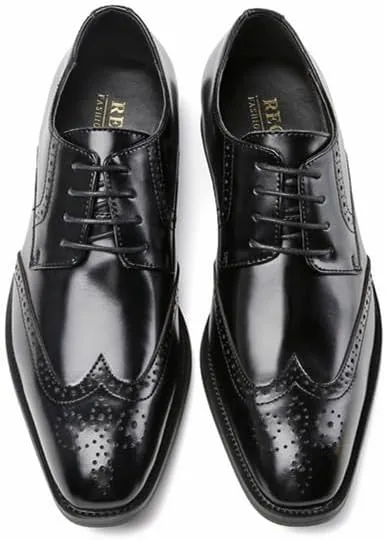 Urban Men's Transitional Dress Oxfords Hybrid Mesh-Leather Construction with Vortex Ventilation Channels