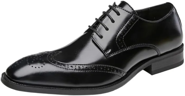 Urban Men's Transitional Dress Oxfords Hybrid Mesh-Leather Construction with Vortex Ventilation Channels