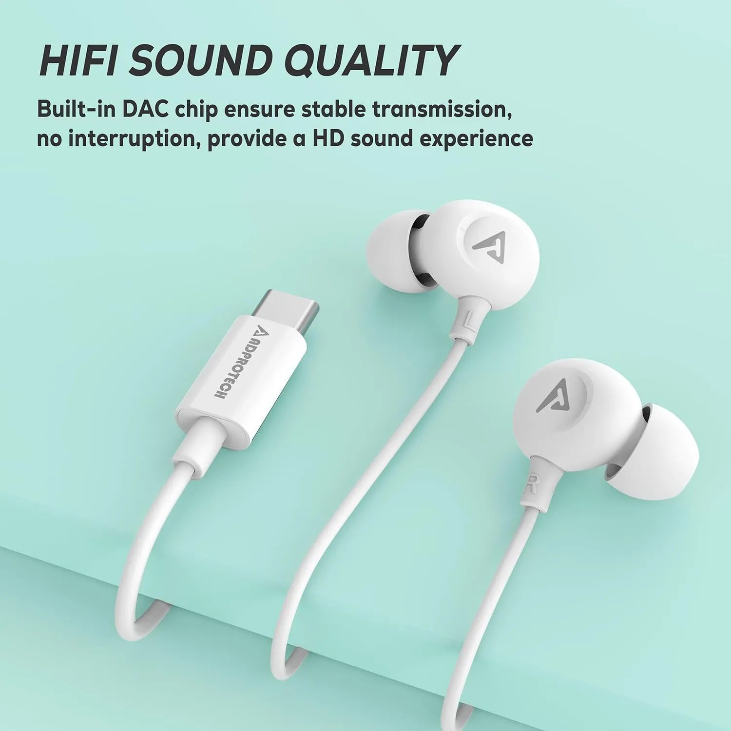 USB C Headphones for iPhone 16/15 Pro Max Wired Earbuds in-Ear Type C Built-in HD Microphone Volume Control Earphones for Samsung Z Flip 5 4 Galaxy S23 S21 A53 A54 Pixel 8 7 Pro, White