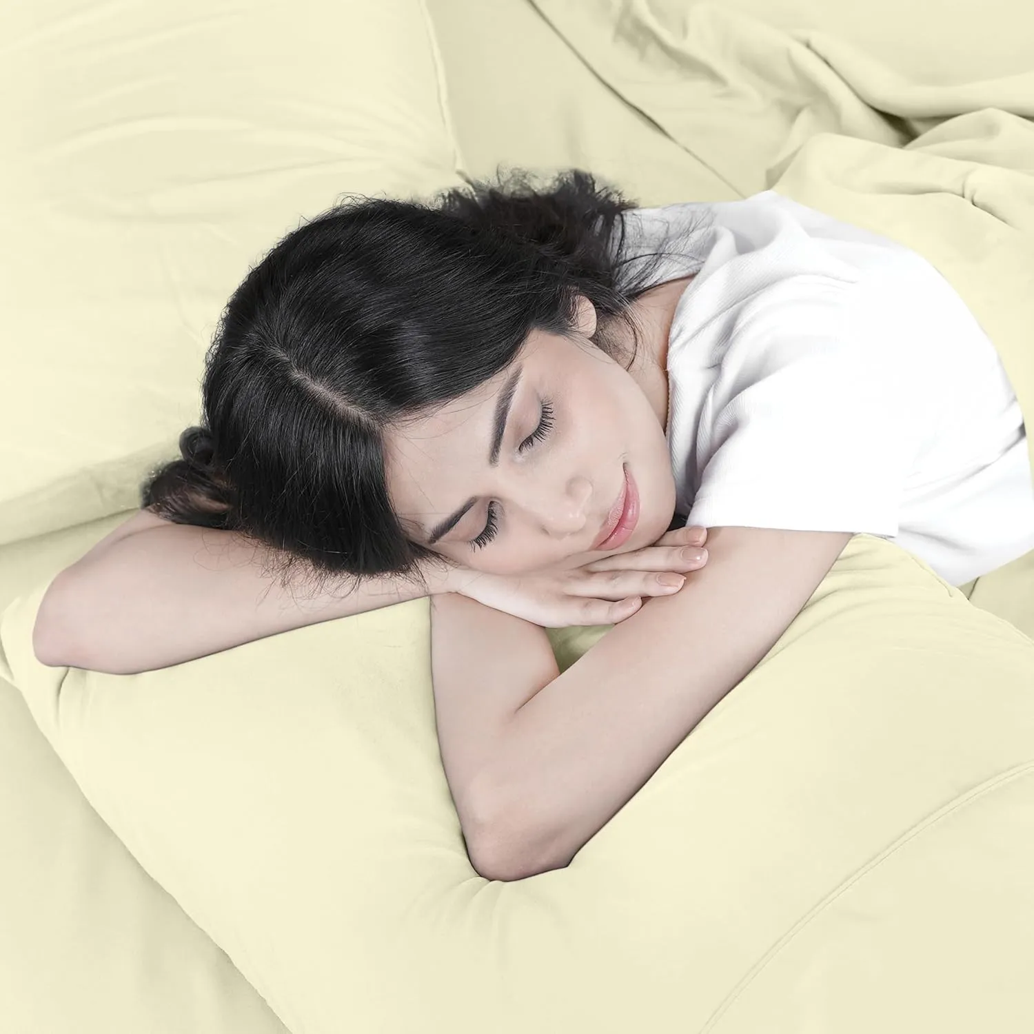 Utopia Bedding Queen Sheet Set – 4 Piece Bed Sheets for Queen Size Bed, Soft and Breathable Microfiber, Includes 1 Fitted Sheet, 1 Flat Sheet and 2 Pillowcases (Ivory)