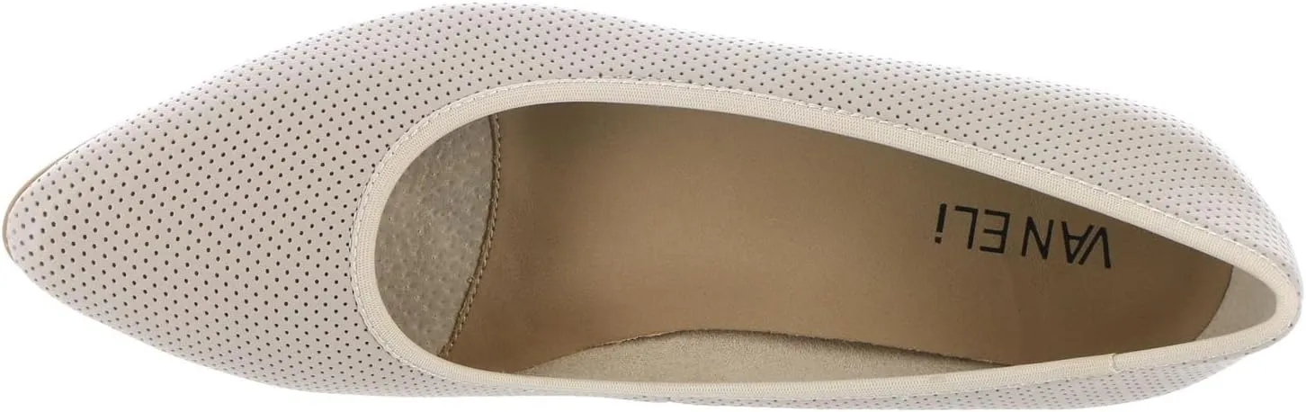 VANELi Womens Fiona Faux Leather Flat Shoes