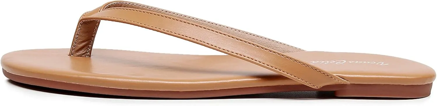 VenusCelia Women's Colorful Wide Flip Flop