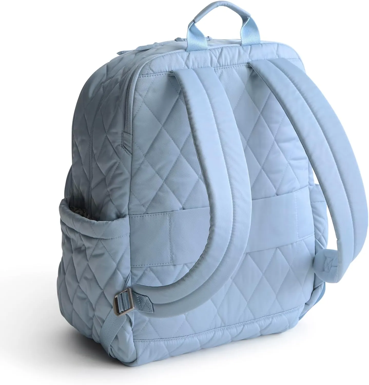 Vera Bradley Performance Twill Large Bancroft Backpack, Soft Chambray
