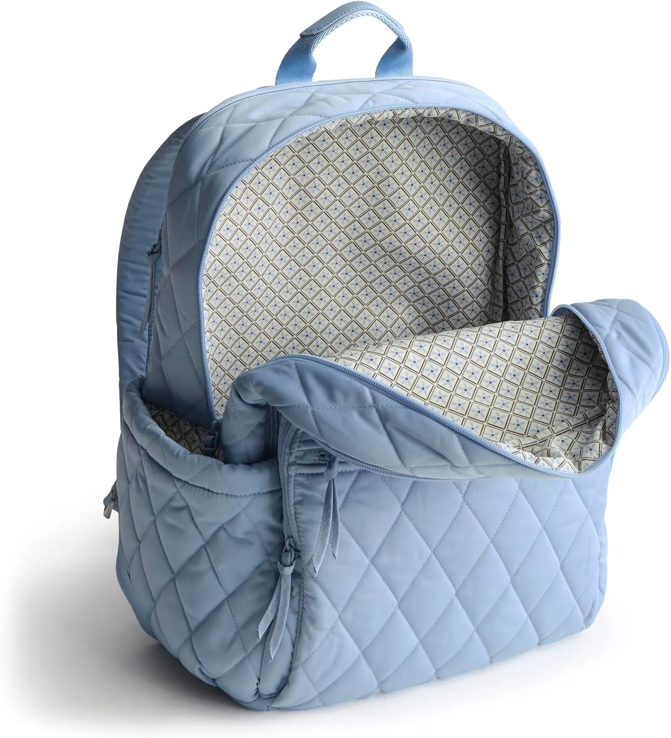 Vera Bradley Performance Twill Large Bancroft Backpack, Soft Chambray