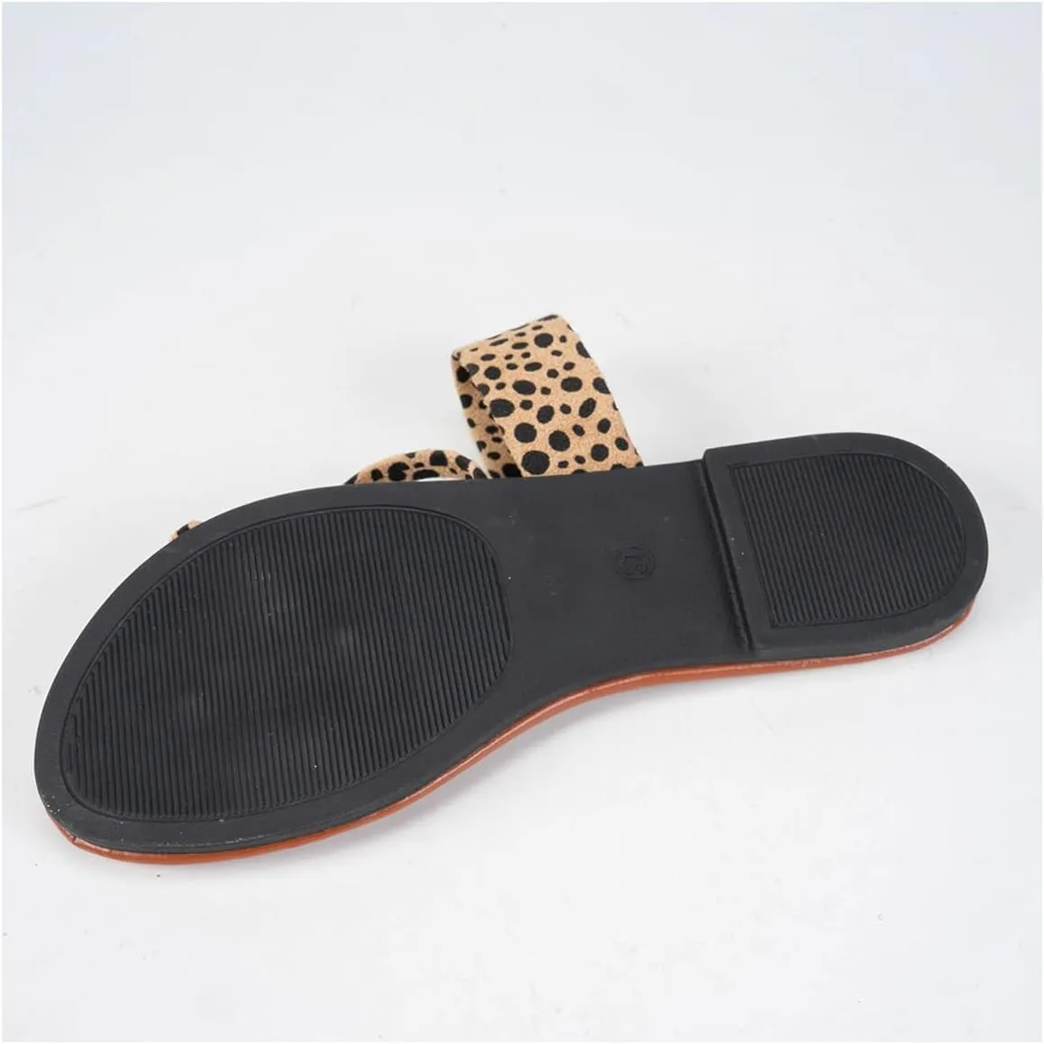 Verdusa Women's Leopard Print Strappy Summer Flat Sandals Slip On Slides