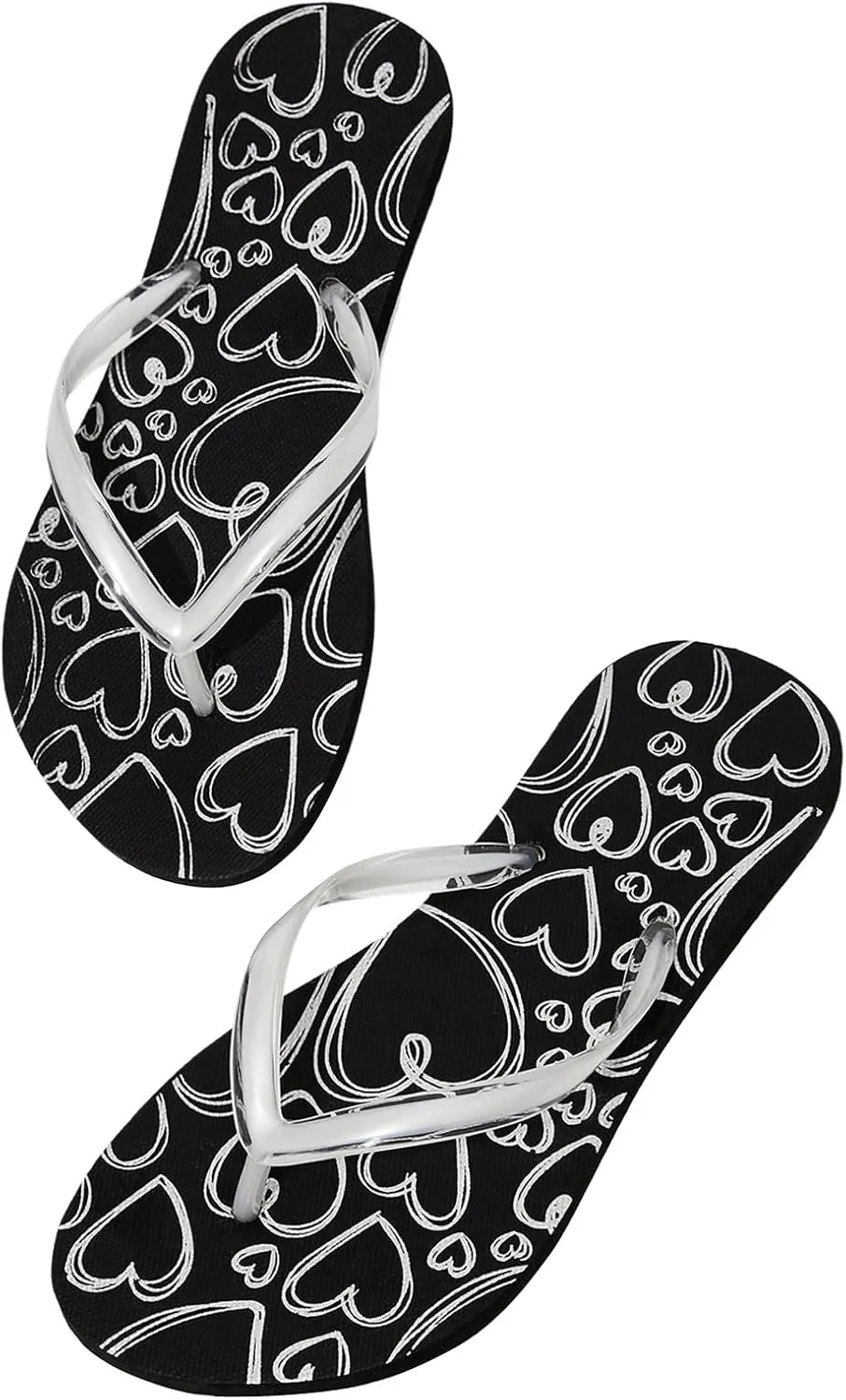 Verdusa Women's T-Strap Thong Flat Sandals Square Toe Slip On Flip Flops