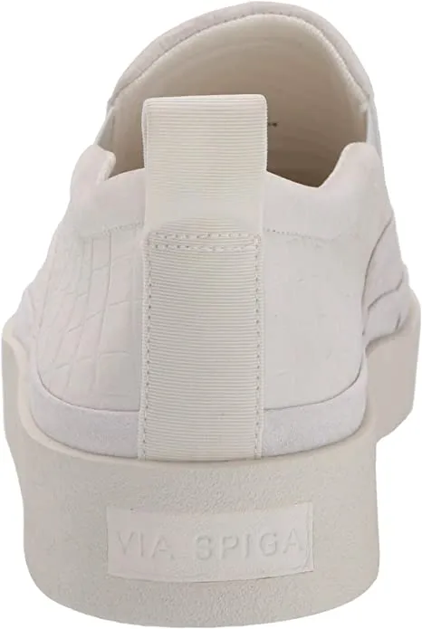 VIA SPIGA Women's Markie Sneaker, Milk , 7.5 medium US