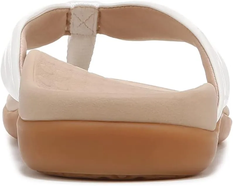 Vionic Women's Tide Melo Toe-Post Sandal- Supportive Flip Flop Slides That Includes an Orthotic Insole and Cushioned Outsole for Arch Support, Medium Width, Sizes 5-12